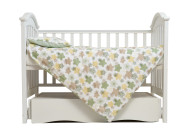 Сменная постель 3 эл Twins Comfort Soft (фланель) Stars green белый / зеленый