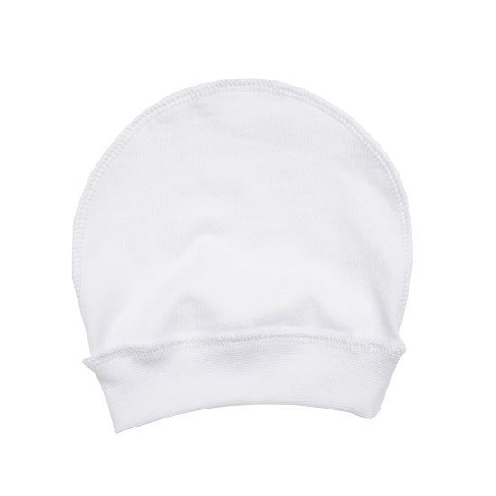 Шапочка Twins для новорожденных трикотаж (0-3 міс) W125-ШT-01, white, белый, 0-3 мес