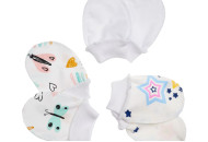 Царапки Twins для новорожденных трикотаж (0-3 мес) 3 пары W135-ЦT-20, multicolor, мульцвет, 0-3 мес