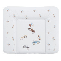 Пеленальный матрас Cebababy 85x72 Retro Autumn W-134-000-640, Retro Cars, белый