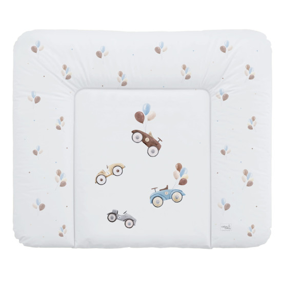 Повивальний матрац Cebababy 85x72 Retro Autumn W-134-000-640, Retro Cars, білий
