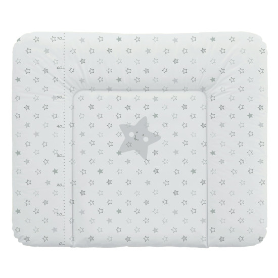 Пеленальный матрас Cebababy 85x72 Basic line W-134-066-260, Stars grey, серый