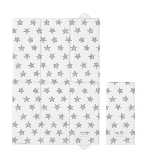 Polenal mattress 40x60 Watercolor Word W-305-094-522 Day & Night, Stars / Stars White / Gray