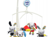 Мобіль Baby Mix плюшевий механічний TK-474M Кролик та песик TK-474M, Кролик та песик, мультиколір