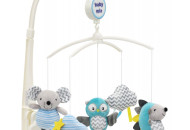 Мобиль Baby Mix плюшевый механический TK-470M Ёжик, мышка и сова TK-470M, ёжик, мышка и сова, бирюза
