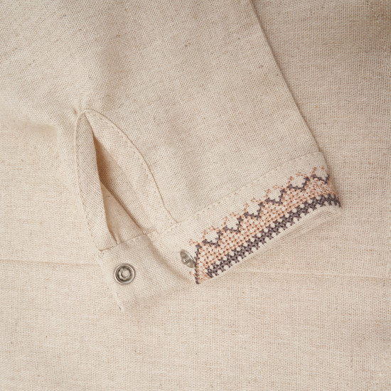 Shirt embroidered for boy Classic s98 beige