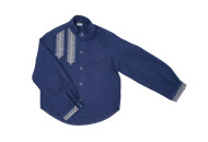 Embroidered shirt for boy Classic p122 dark blue