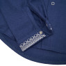 Shirt embroidered for boy Classic s98 dark blue