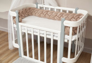 Bumper - pigtail Twins 3-strand double 260 cm beige
