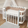 Bumper - pigtail Twins 3-strand double 260 cm beige