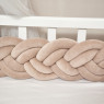 Bumper - pigtail Twins 3-strand double 260 cm beige