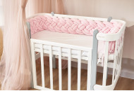 Bumper - pigtail Twins 4-strand double 240 cm pink