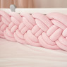 Bumper - pigtail Twins 4-strand double 240 cm pink