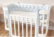 Bumper - pigtail Twins 4-strand double 240 cm blue