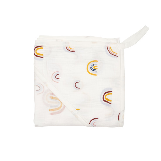 Children's towel 100x100 Twins muslin Rainbow