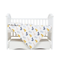 Змінна постіль 3 ел Twins Comfort line Динозаврик сірий