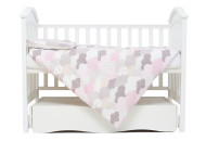 Сменная постель 3 эл Twins Comfort line Тучки беж/розовый