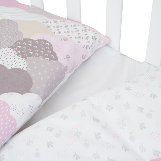 Сменная постель 3 эл Twins Comfort line Тучки беж/розовый