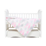 Сменная постель 3 эл Twins Comfort line Тучки серый/розовый