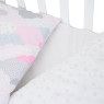 Сменная постель 3 эл Twins Comfort line Тучки серый/розовый