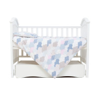 Сменная постель 3 эл Twins Comfort line Тучки беж/голубой