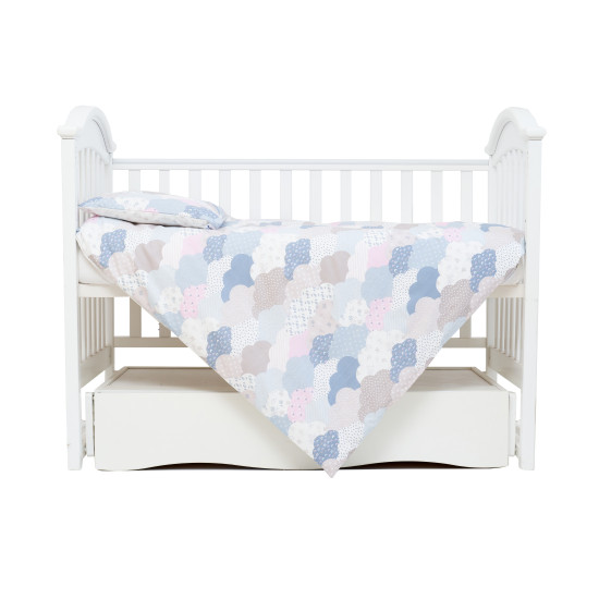 Сменная постель 3 эл Twins Comfort line Тучки беж/голубой