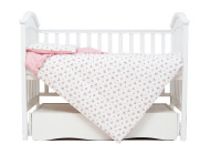 Changing bed 3 el Twins Romantic Spring collection Flower power pink/powder