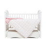 Changing bed 3 el Twins Romantic Spring collection Flower power pink/powder