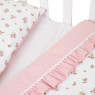 Changing bed 3 el Twins Romantic Spring collection Flower power pink/powder