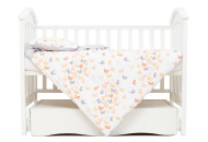 Сменная постель 3 эл Twins Romantic Spring collection Butterfly коралловый/серый