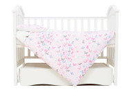 Змінна постіль 3 ел Twins Romantic Spring collection Butterfly рожевий