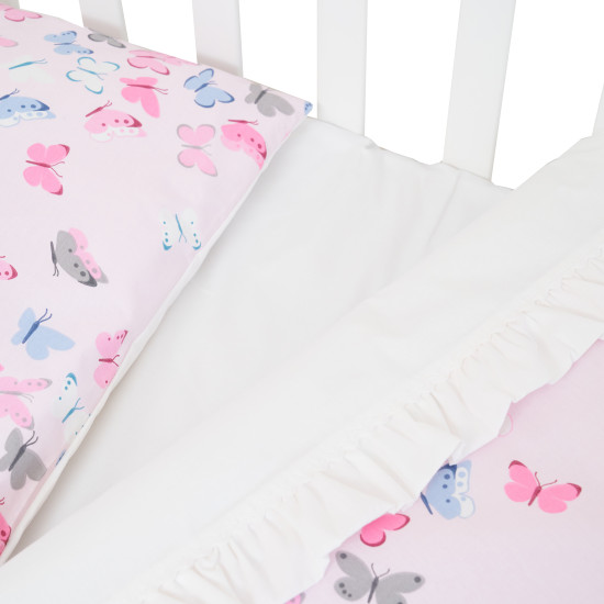 Змінна постіль 3 ел Twins Romantic Spring collection Butterfly рожевий