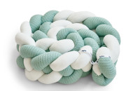 Bumper - pigtail Twins 4-strand 240 cm Pastel mint