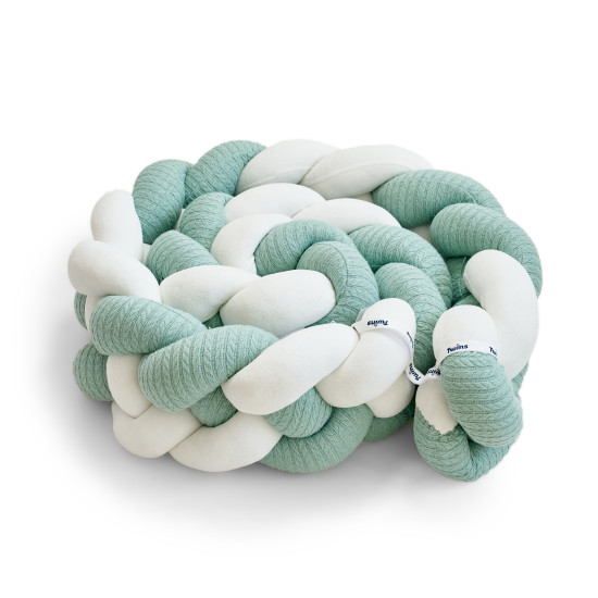 Bumper - pigtail Twins 4-strand 240 cm Pastel mint