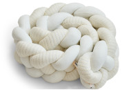Bumper - pigtail Twins 4-strand 240 cm Pastel ecru