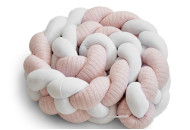 Bumper - pigtail Twins 4-strand 240 cm Pastel pink