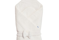 Конверт - плед с бантиком Twins Cotton 1418-TС-202, ecru, беж светлый
