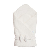 Конверт - плед с бантиком Twins Cotton 1418-TС-202, ecru, беж светлый