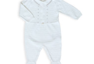 ROMPER Knitwear Twins Leo Festive Ecru, Shampan, 3-6 months