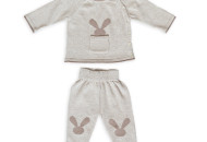 Knitwowing costume Twins Leo Rabbit Beige, beige, 9-12 months