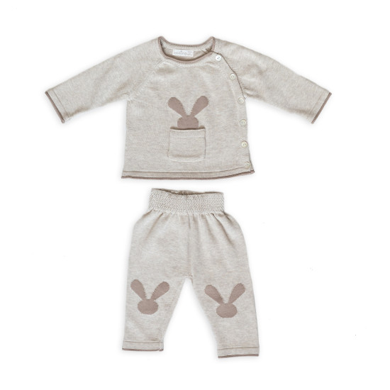 Knitwowing costume Twins Leo Rabbit Beige, beige, 9-12 months