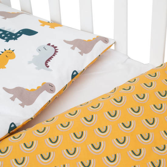 Сменная постель 3 эл Twins Comfort line Динозаврик желтый