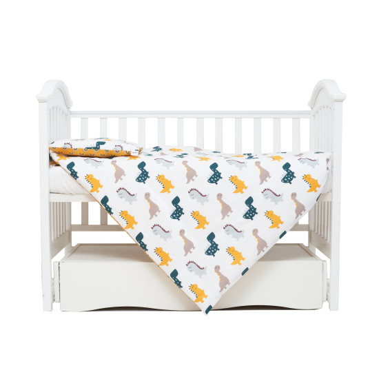 Сменная постель 3 эл Twins Comfort line Динозаврик желтый