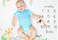 Плед Twins Caramel 85x90 Календар росту boy, хлопчик