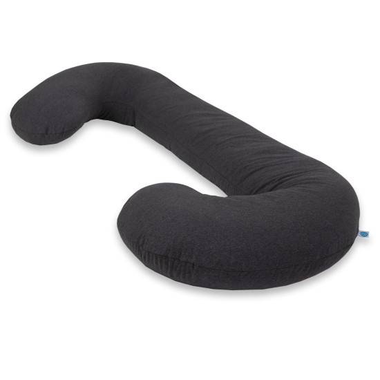 Подушка для вагітних Ceba Physio Duo джерсі W-705-000-265, melange dark grey, темно сірий