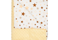 Children's blanket Twins Minky with removable filling (slimtex) 100x80 yellow