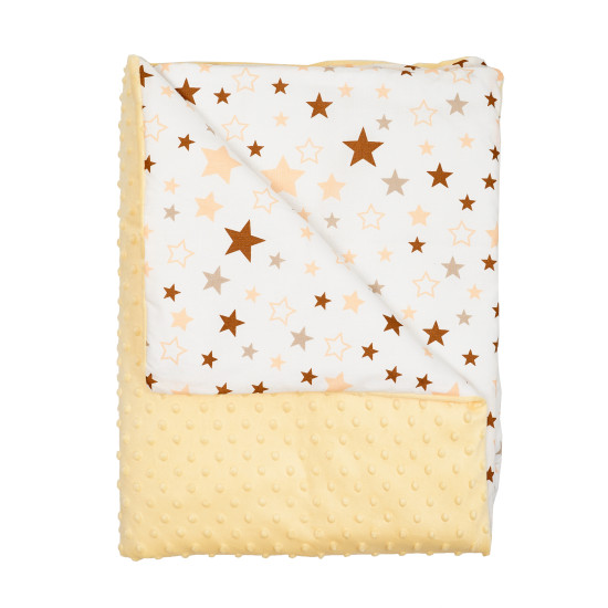 Children's blanket Twins Minky with removable filling (slimtex) 100x80 yellow
