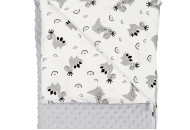 Дитячий плед Twins Minky зі зйомним наповненням (slimtex) 100х80 сірий
