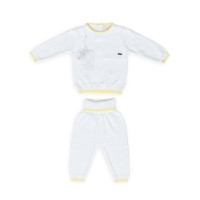 Детский костюм трикотажный Twins Leo Simple экрю 1-3 мес