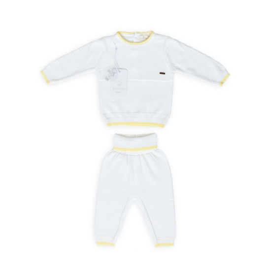 Детский костюм трикотажный Twins Leo Simple экрю 1-3 мес